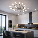 Люстри срібні стельові L-90 cm / L-110 cm / L-128 cm G4 Chrome Fun 260118-100007192