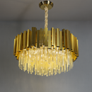 Люстра золота видовжена підвісна D-55 cm E14х6 Gold Empire 251088-100006468