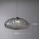 Світильник підвісний графітове скло D - 20 / 25 / 30 / 35 / 40 cm  E27 / Led Graphite Color Drop 260458-100007835