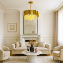 Люстра золота видовжена підвісна D-55 cm E14х6 Gold Empire 251088-100006468