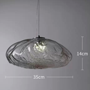 Світильник підвісний графітове скло D - 20 / 25 / 30 / 35 / 40 cm  E27 / Led Graphite Color Drop 260458-100007835