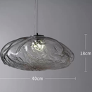 Світильник підвісний графітове скло D - 20 / 25 / 30 / 35 / 40 cm  E27 / Led Graphite Color Drop 260458-100007835