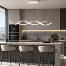 Люстра біла підвісна L-110 см Н-150 см LED 35W 4000K White Gemo 260936-100008802