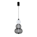Підвісний світильник H-40 cm Led 6W 3000K Black+White Lattice 260131-100007196