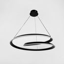 Люстри підвісні чорні D-60 cm / D-80 cm Led Black Rings 211218-100000550