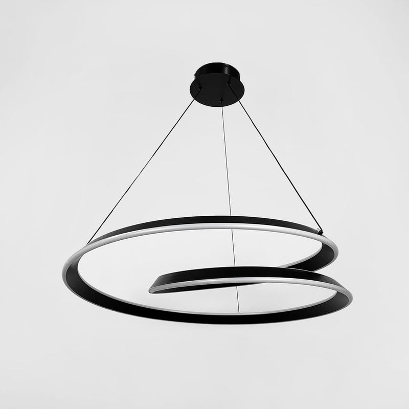 Люстри підвісні чорні D-60 cm / D-80 cm Led Black Rings 211218-100000550