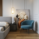 Підвісний золотий світильник Овал D - 15 cm E27x3 Orbit Gold/Matte Black Oval 210718-100000024