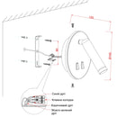 Настінний світильник золотий D-14.5 cm Led 8W 4000K Gold Circle 251036-100006478