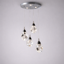 Люстра каскадна Crystal shine 4 Н-150 см Silver 220535-100000761