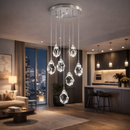 Люстра каскадна Crystal shine 7 Н-180 см Сhrome 220535-100000756