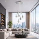 Люстра каскадна Crystal shine 7 Н-180 см Сhrome 220535-100000756