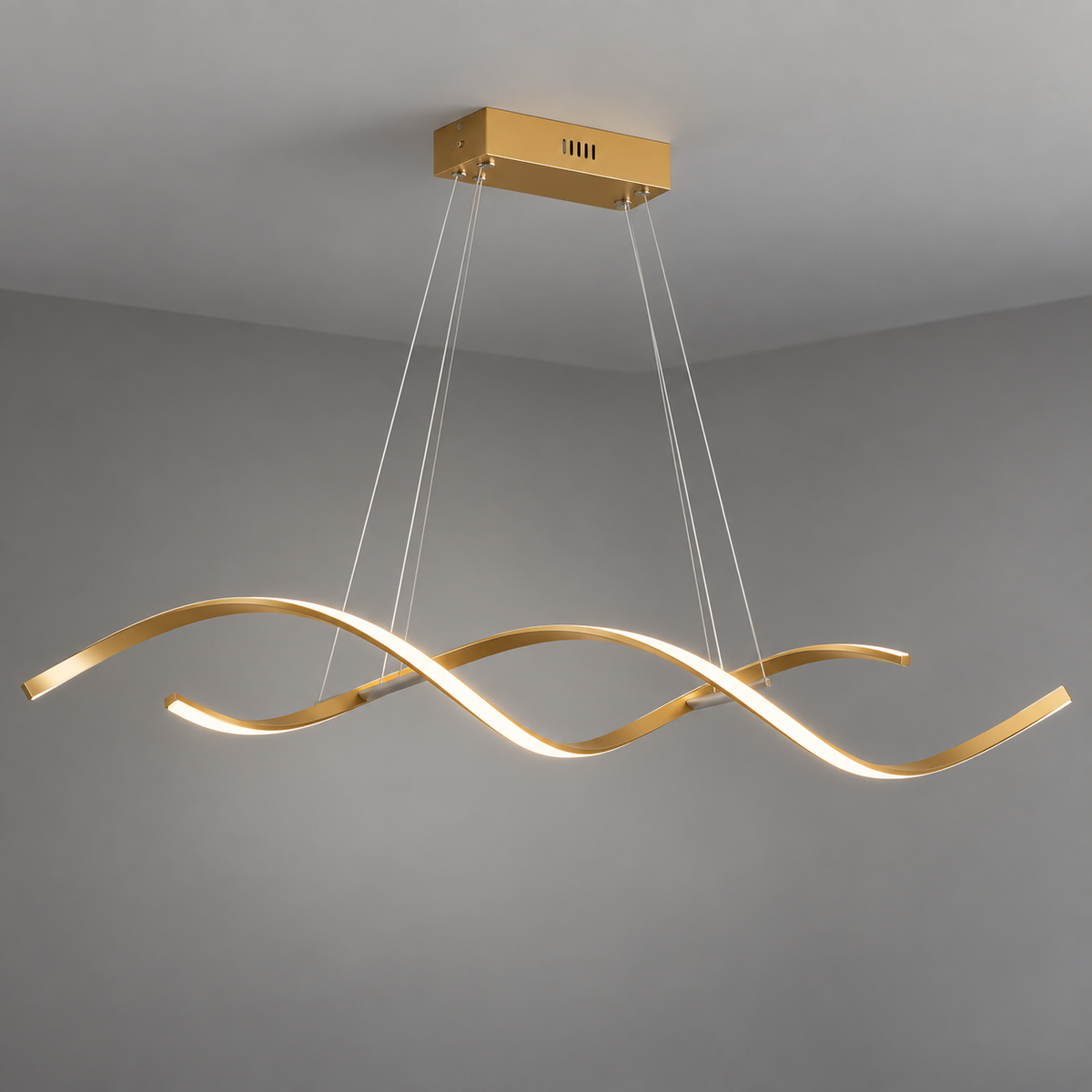 Люстра золота L-110 см Н-150 см LED 35W 4000K Gold Gemo 231136-100002719