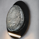 Настінний світильник чорний з прозорим плафоном L-30 cm Led Black Shining Ellipse 251088-100006460