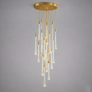 Люстра каскадна на 38 підвісів-крапель D-50 cm Led 48W 4000К Gold Cascade 220722-100000910