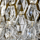 Люстра підвісна з матовими та прозорими скляними пелюстками D-49,5 cm Led 93W Gold Crystal Shine 260735-100008447