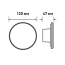 Світильник чорний круглий фасадний світлодіодний Led 9W / 12W / 15W Black Circle Light 251092-100006345