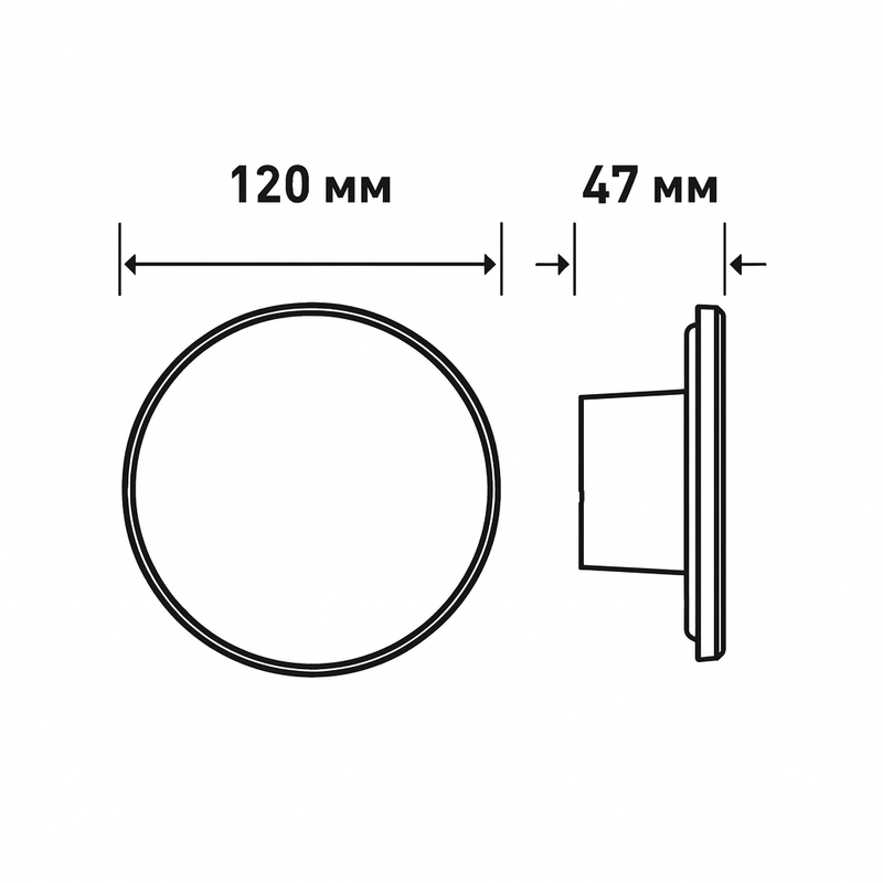 Світильник чорний круглий фасадний світлодіодний Led 9W / 12W / 15W Black Circle Light 251092-100006345