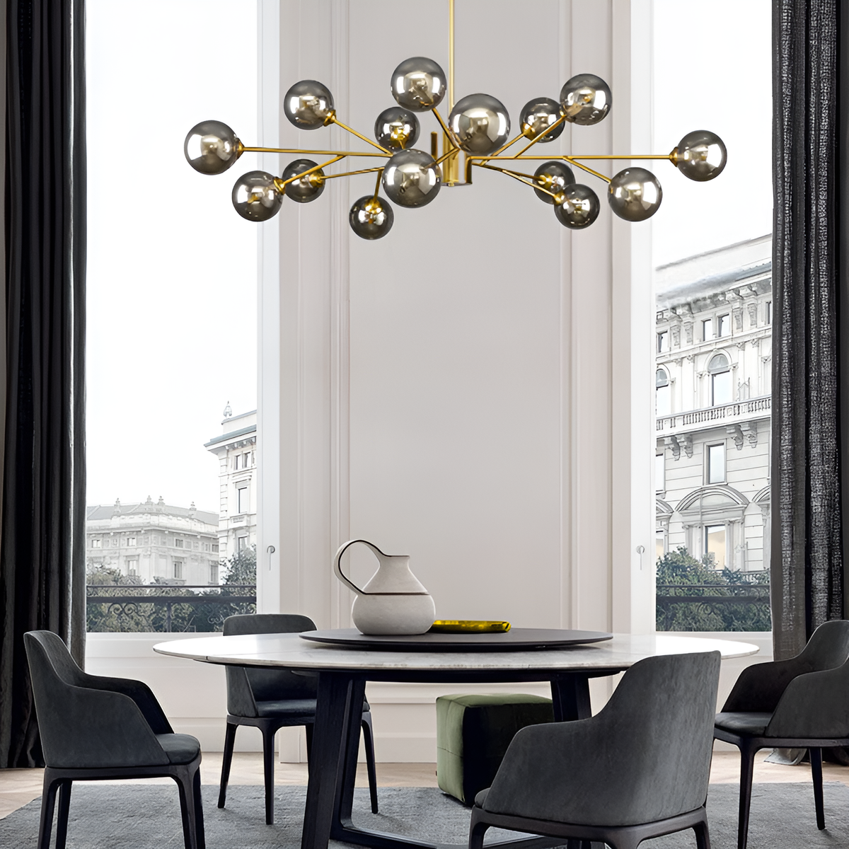 Люстра  золота Berries D-105cm Gold + Black 250431-100004565