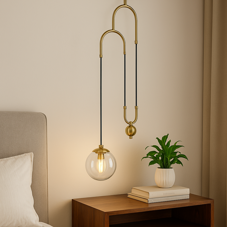Підвіс FJ Сounterweight Е27 60W Gold + Clear 250433-100004399
