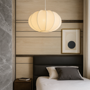 Люстра біла підвісна з декоративним текстильним плафоном D-60 cm Lightness White 25129-100006872