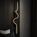 Настінний світильник чорний з чорним кріпленням L-60 cm/ 80 cm / 100 cm Led Black Wave Line 251088-100006462