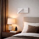 Настінний світильник білий з вимикачем на корпусі H-8 cm Led 10W 4200K White Vadud 260160-100007195