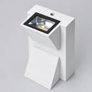 Настінний чорний вуличний світильник H-14,5 cm Led 6W 3000К White Evelina 260719-100008327