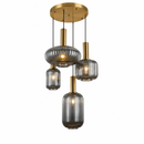 Підвісний світильник D-35 cm з графітовими плафонами 4xE27  Bronze+Black Altom Lamp 260931-100008804