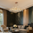 Люстра золота підвісна з підвісами-краплями D-60 cm / D-80 cm Gold Dewdrop 251088-100006469