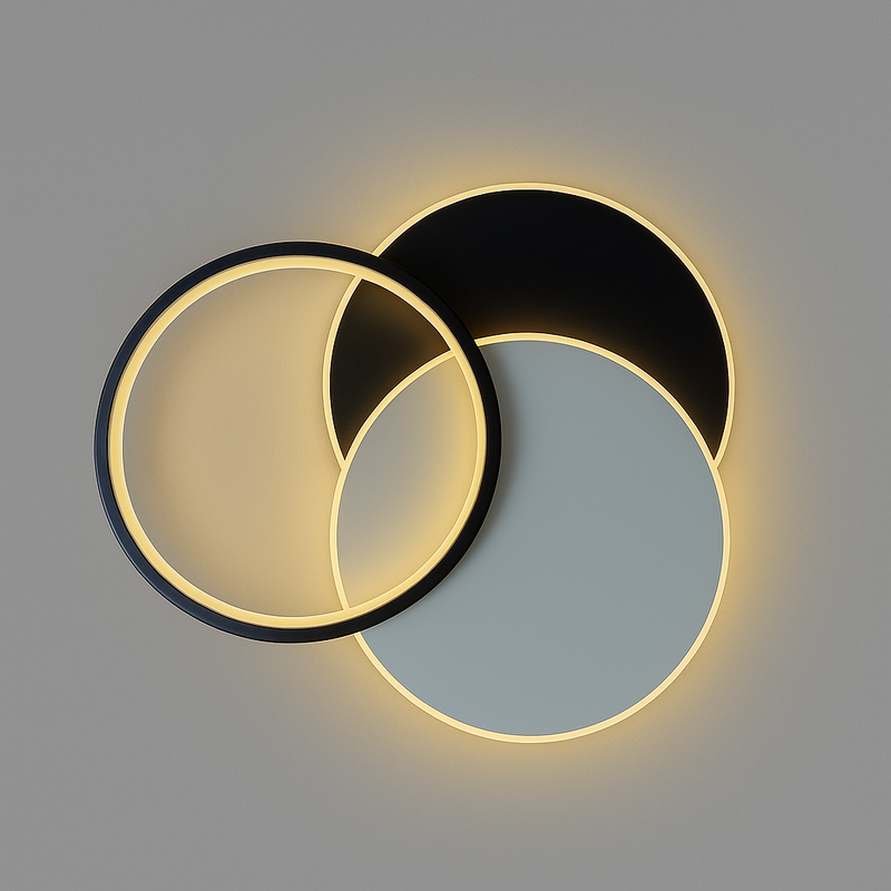 Люстра стельова чорна  L-44 cm Led Trio Circle Black 251188-100006578