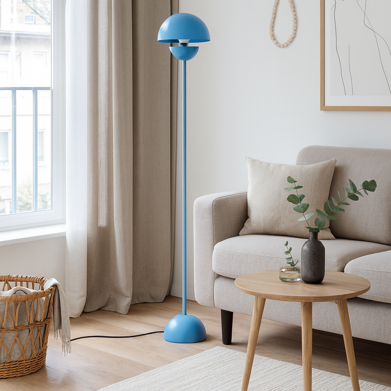 Торшер блакитний H-170 cm E27 Blue Planet Poncho floor lamp 251077-100006317