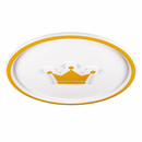 Стельова люстра біла з золотим декором D - 50 cm H - 5 cm Led 60W White Circle Deco 260531-100007964