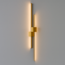 Бра лінійне Double lines square H60 / H80 / H100 Led 18-28W Gold 250419-100004359