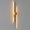 Бра лінійне Double lines square H60 / H80 / H100 Led 18-28W Gold 250419-100004359