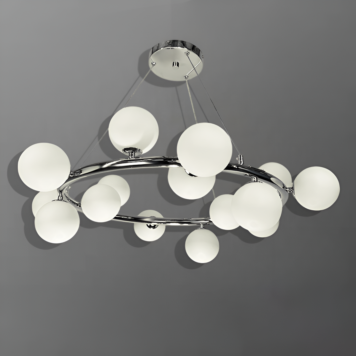 Люстра Modo white bubble D-75 см 15xG9 Chrome + White 250418-100004367