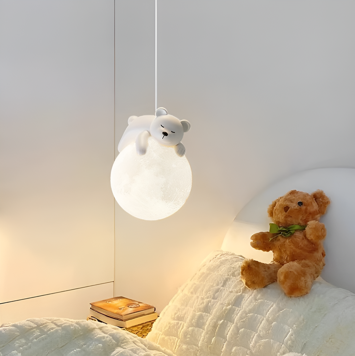 Підвісний світильник з тваринками Pet Bear E27 White 250431-100004393