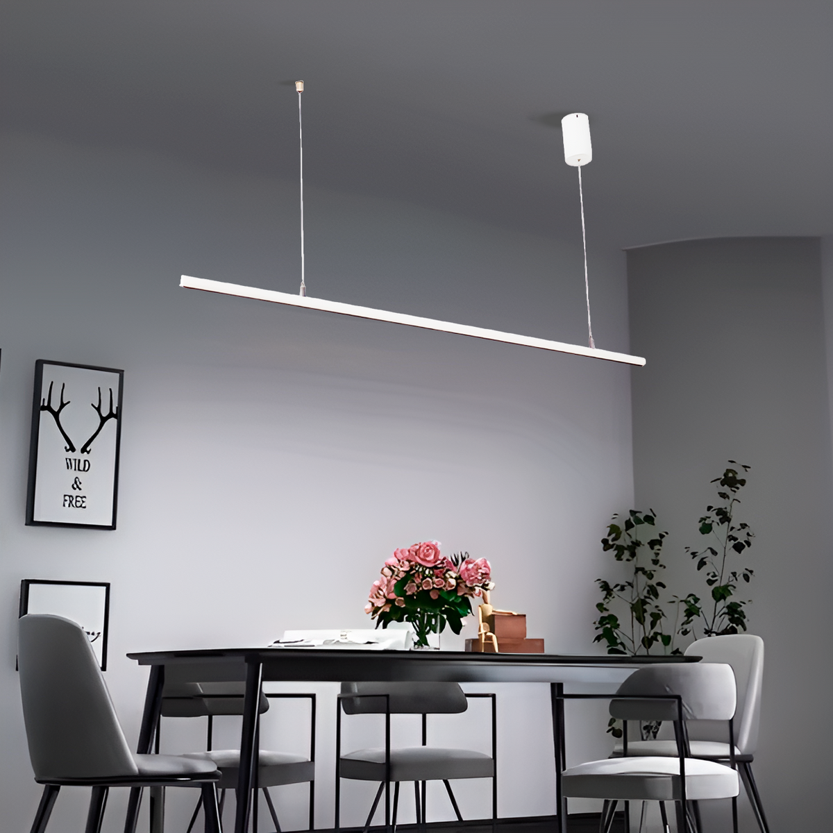 Люстра Line White L-120cm 20W 250436-100004628