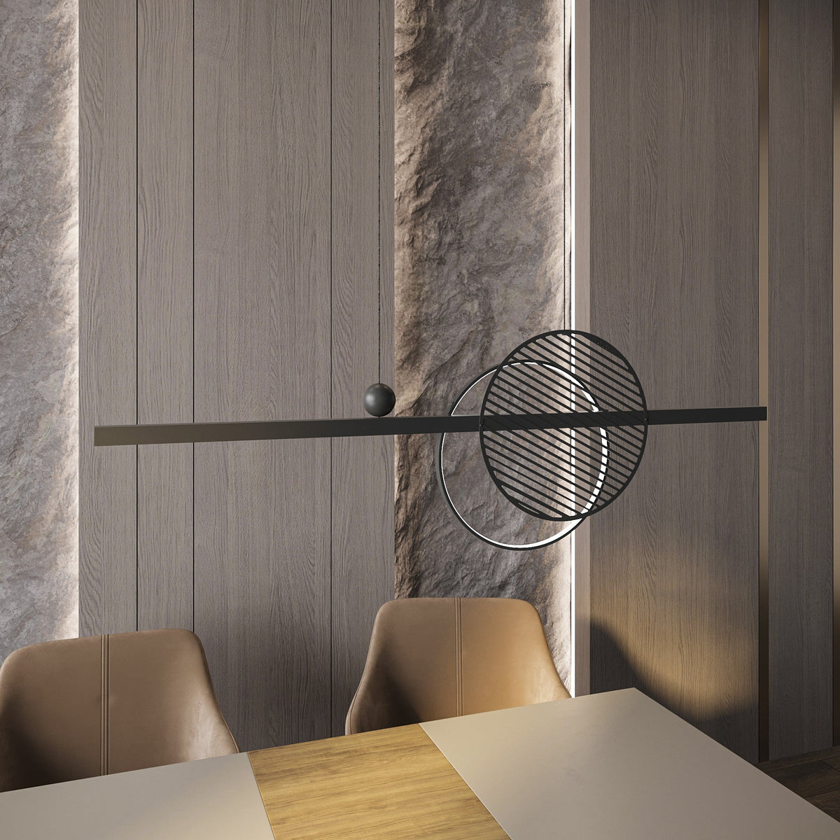 Підвісний світильник L-90 cm Led 22W 3100К / 4100K Mid 900 250672-100005345
