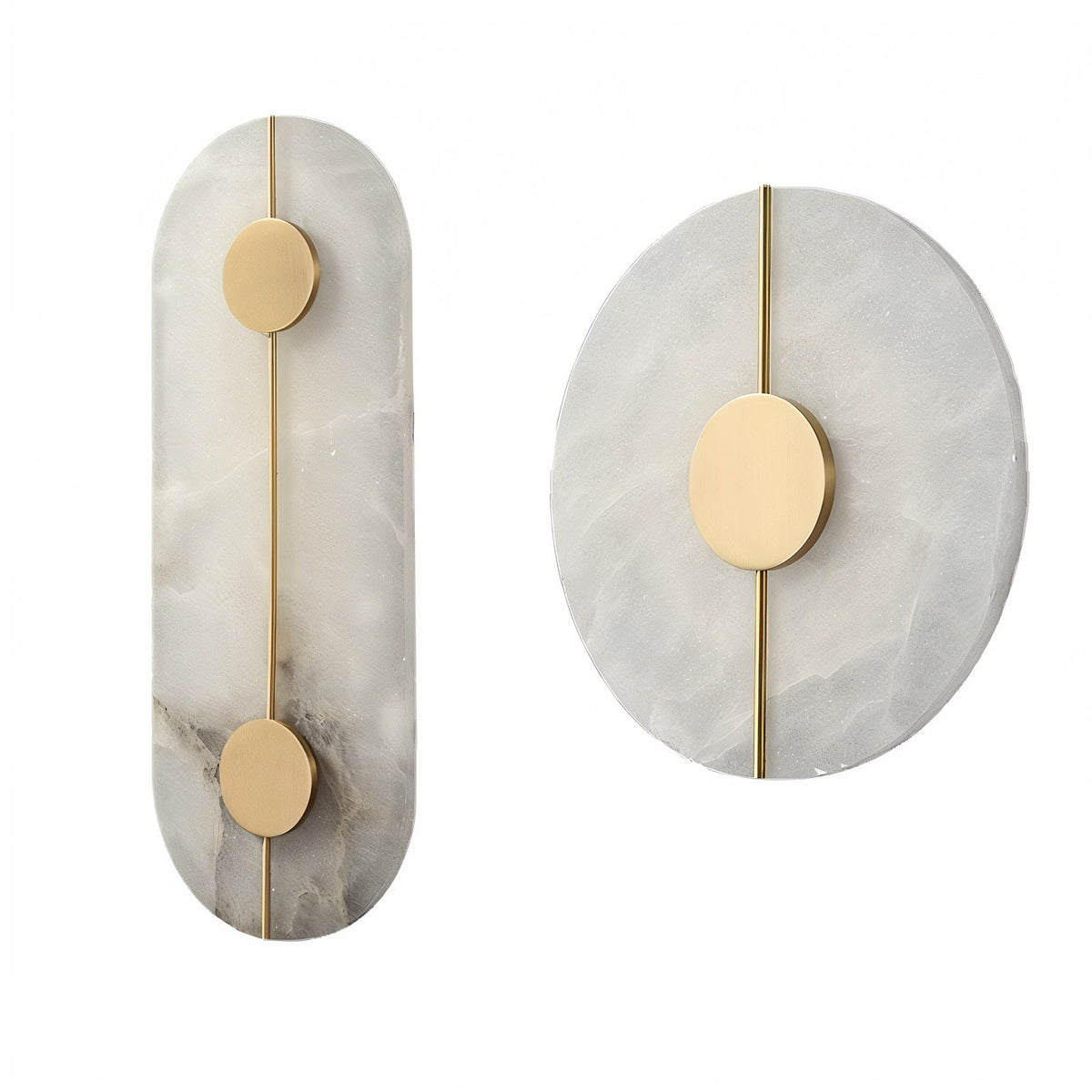 Настінний світильник H-43 cm Led 10W 4000K Gold Marble 241218-100003984