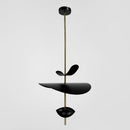 Люстра чорна з пелюстками D-40 cm / D-60 cm Led 4000K Black Flower 250918-100002039