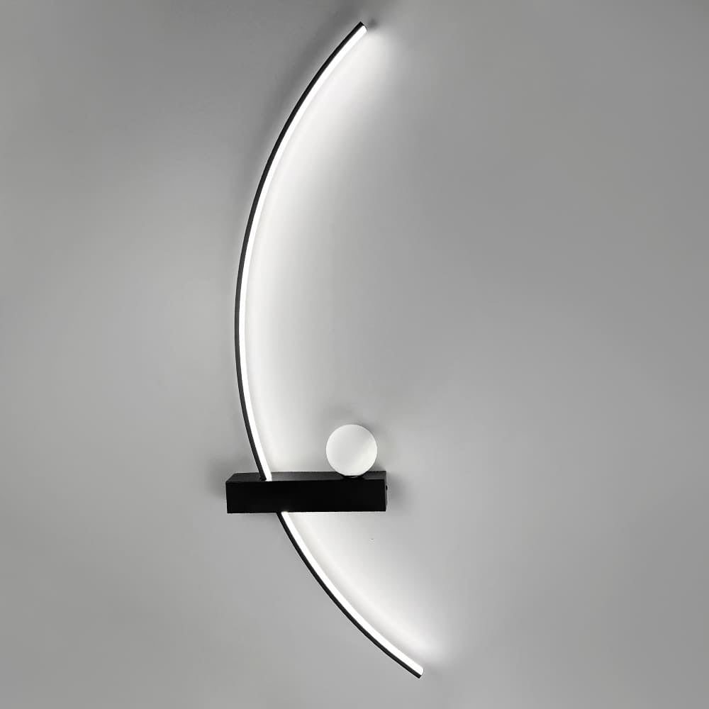 Настінні світильники чорні L-60 cm /L-80 cm / L-100 cm Led 12W/14W/18W 4000K Right / Left Black 250918-100002076
