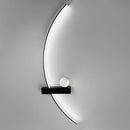 Настінні світильники чорні L-60 cm / L-100 cm Led 12W 4000K Right / Left Black 250918-100002076