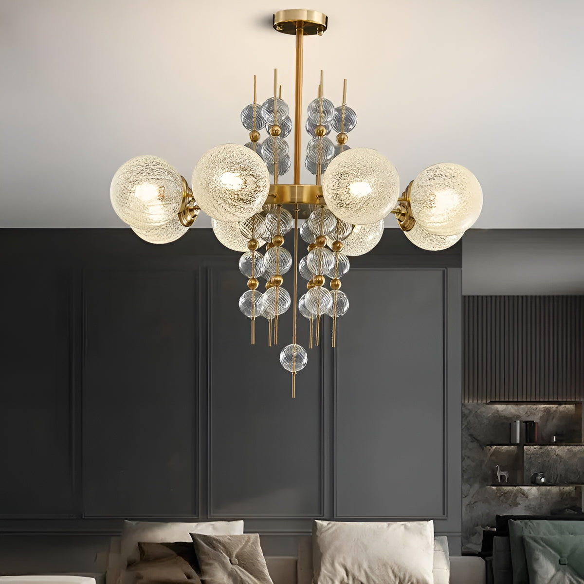Підвісні світильники  D-70 cm 6xE27 / D-78 cm 8xE27 Brass Luxury Ann 231018-100002674