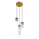 Підвісний світильник прозорий з золотим Led 8W Gold+Clear Solvia 250931-100006097
