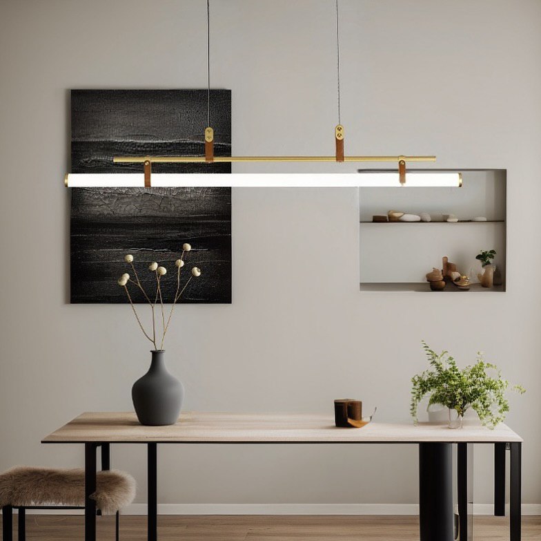Підвісний світильник Tubus Line Lamp L115-см Led 10W Gold 250458-100004344