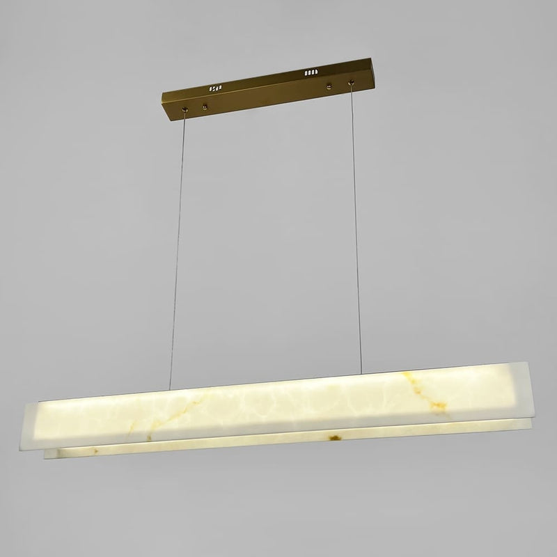 Підвісна люстра біла з імітацією мармуру L-100 cm / L-120 cm / L-150 cm Led White Marble 251018-100006438