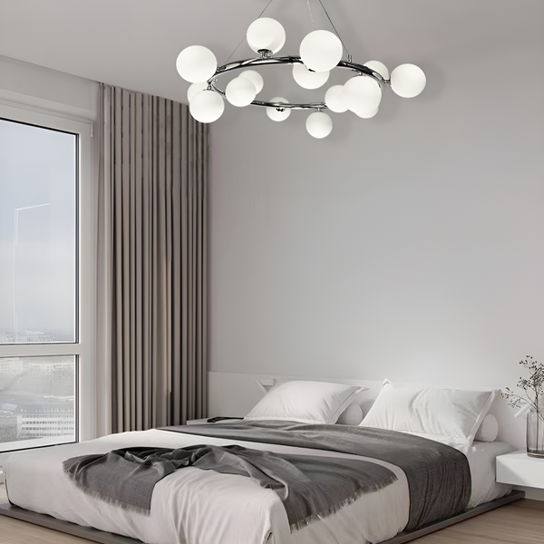 Підвісний світильник Modo white bubble D-75 см 15xG9 Chrome + White 250418-100004367