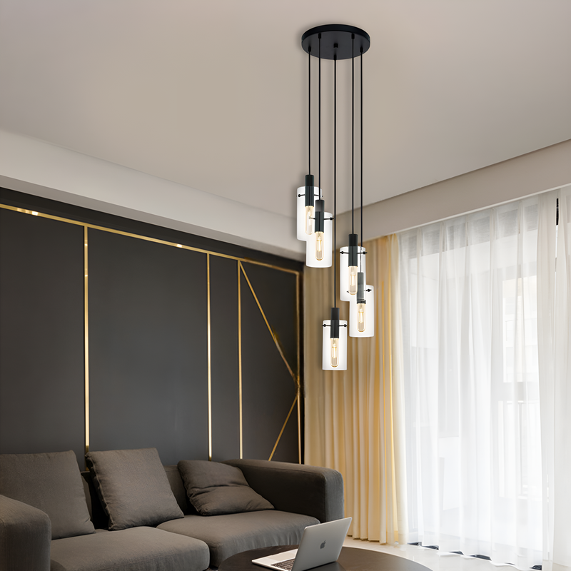 Люстра Montefino Black H-150cm E27x5 250516-100005001