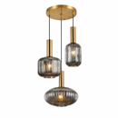 Підвісний світильник D-35 cm з графітовими плафонами 3xE27 Bronze + Black Altom Lamp 260931-100008809