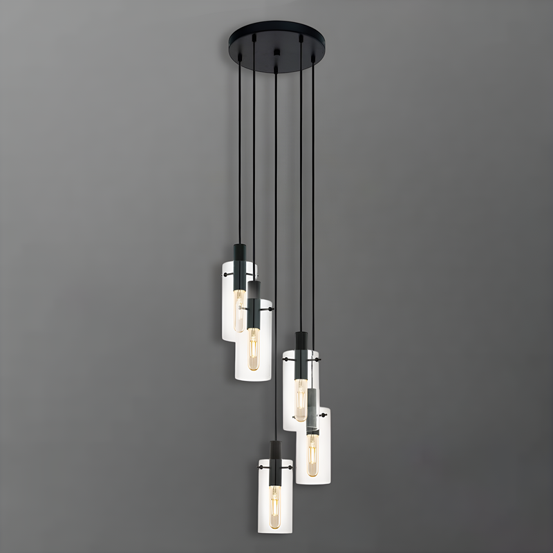 Люстра Montefino Black H-150cm E27x5 250516-100005001